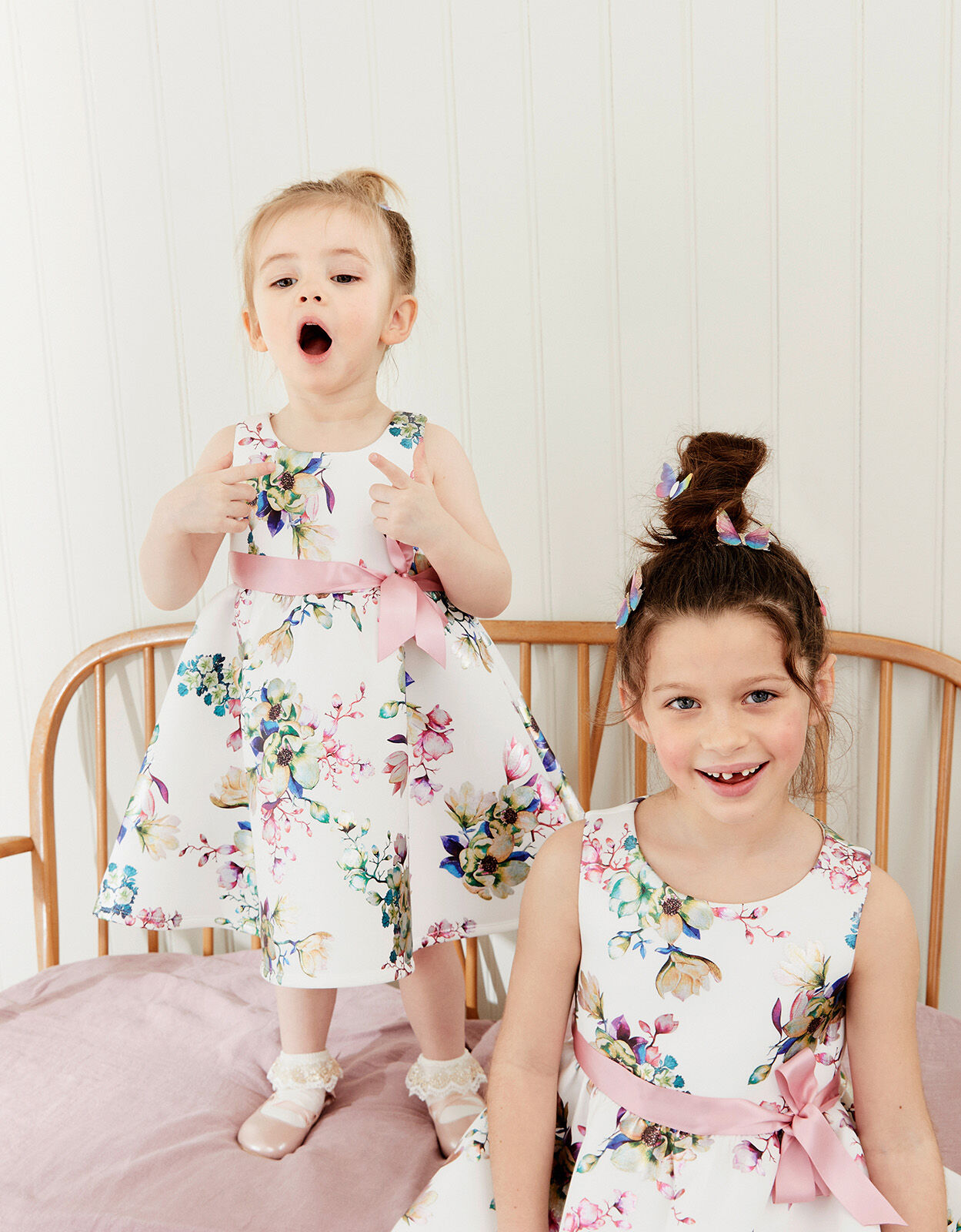 Floral baby gown discount