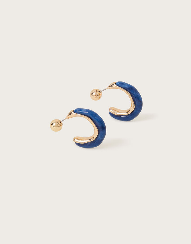 Resin Hoop Earrings, , large