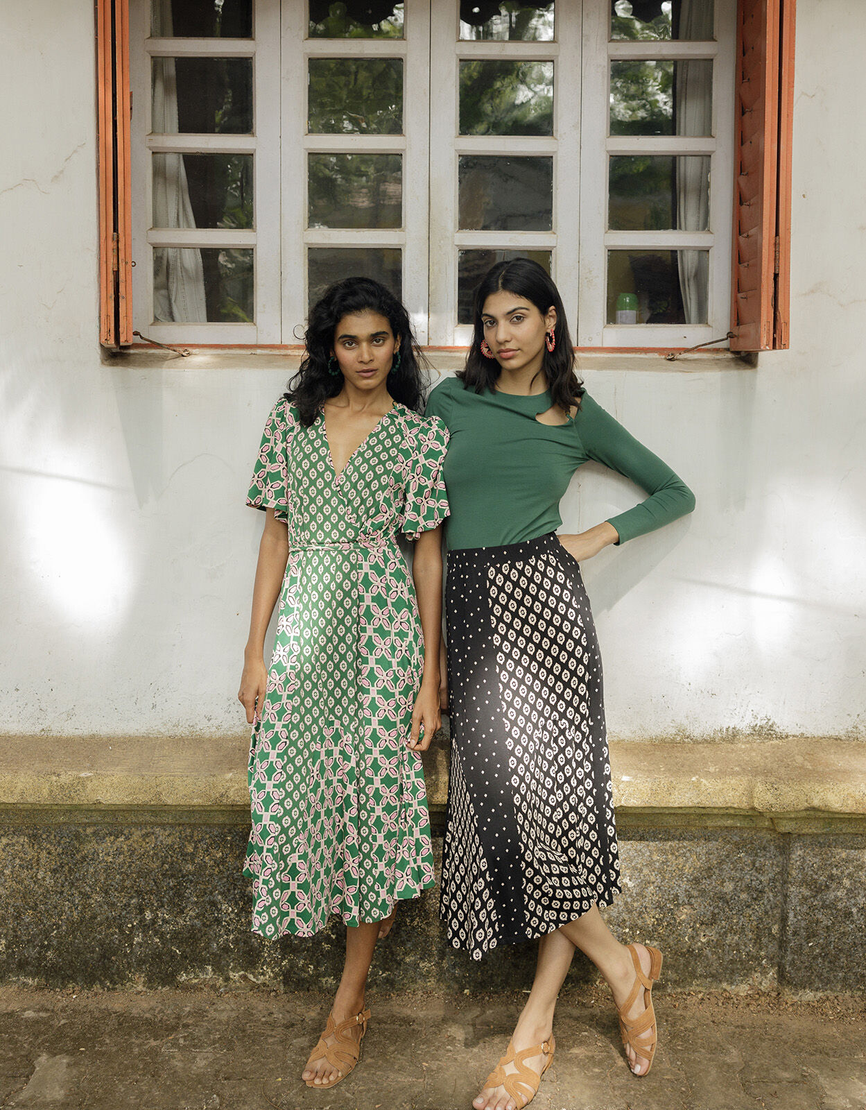 Geometric new arrivals midi dress