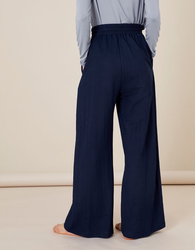 Wide-Leg Trousers, Blue (NAVY), large