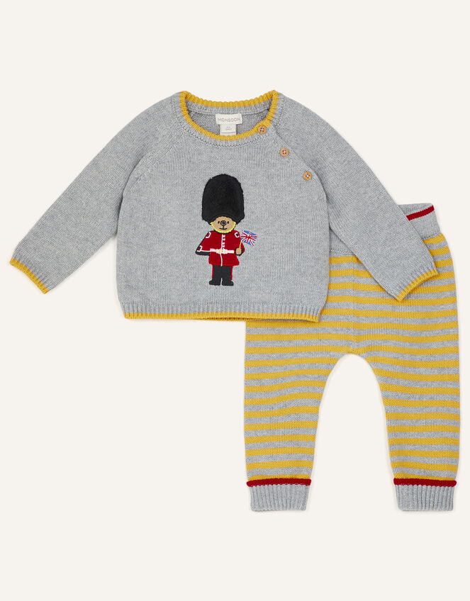 Newborn London Guard Knit Set, Grey (GREY), large