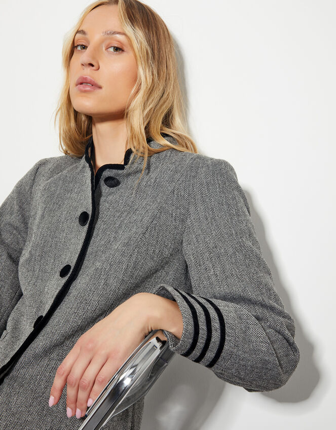 Willa Military Jacket , Black (BLACK), large