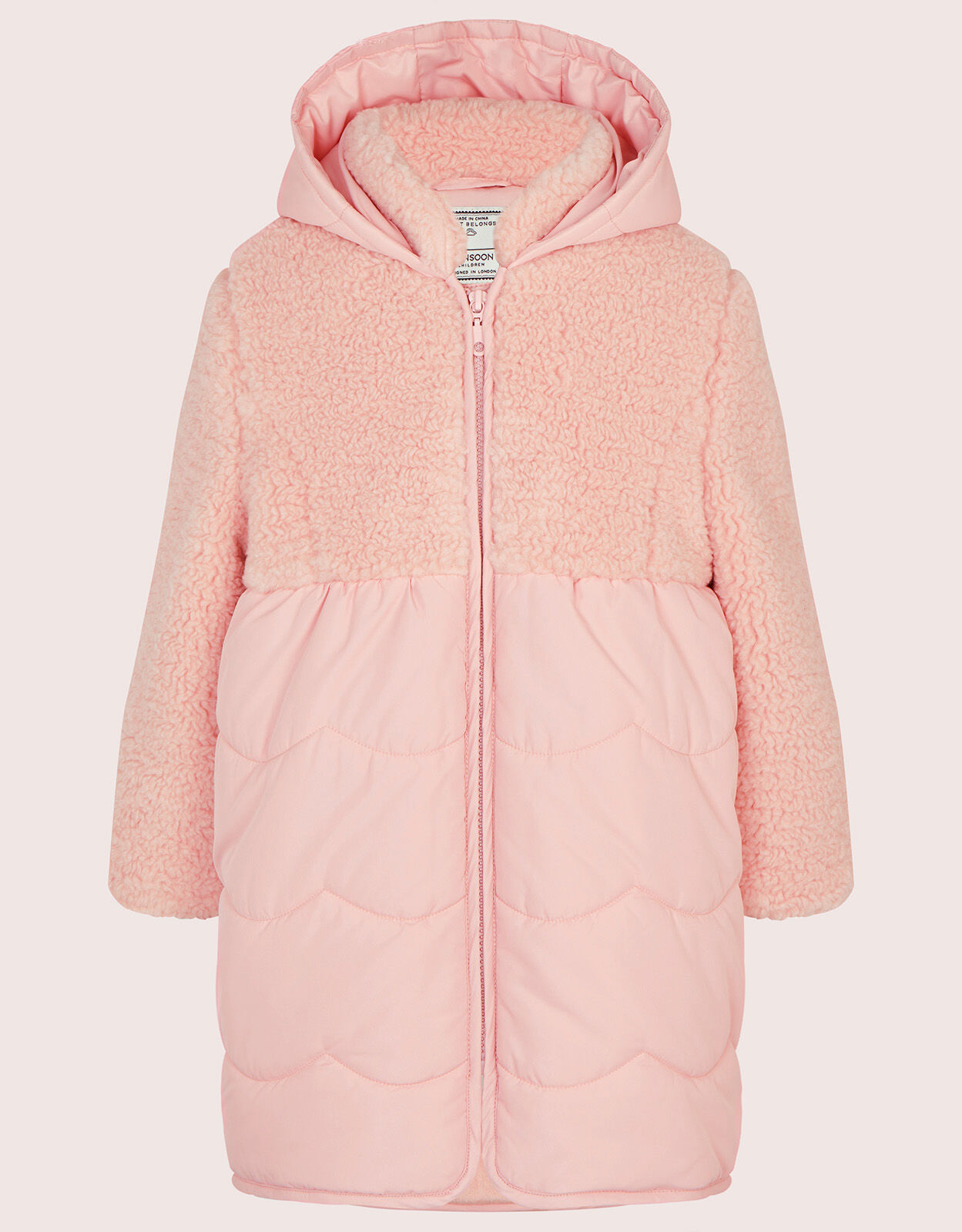 Baby pink coat womens hotsell