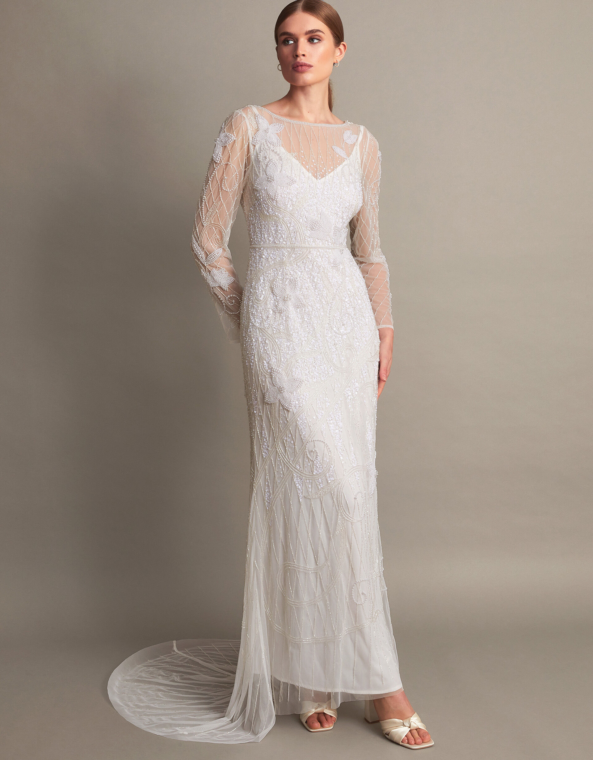 Alexa Beaded Bridal Dress Ivory | Wedding Dresses | Monsoon UK.