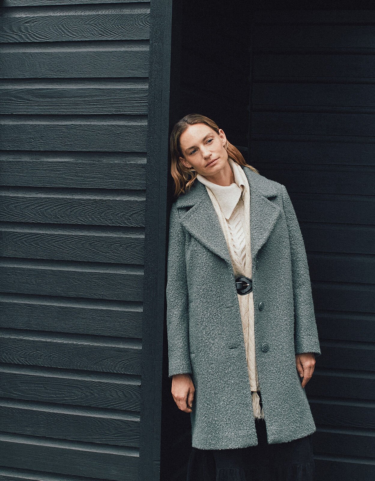 Bella Boucle Coat Green
