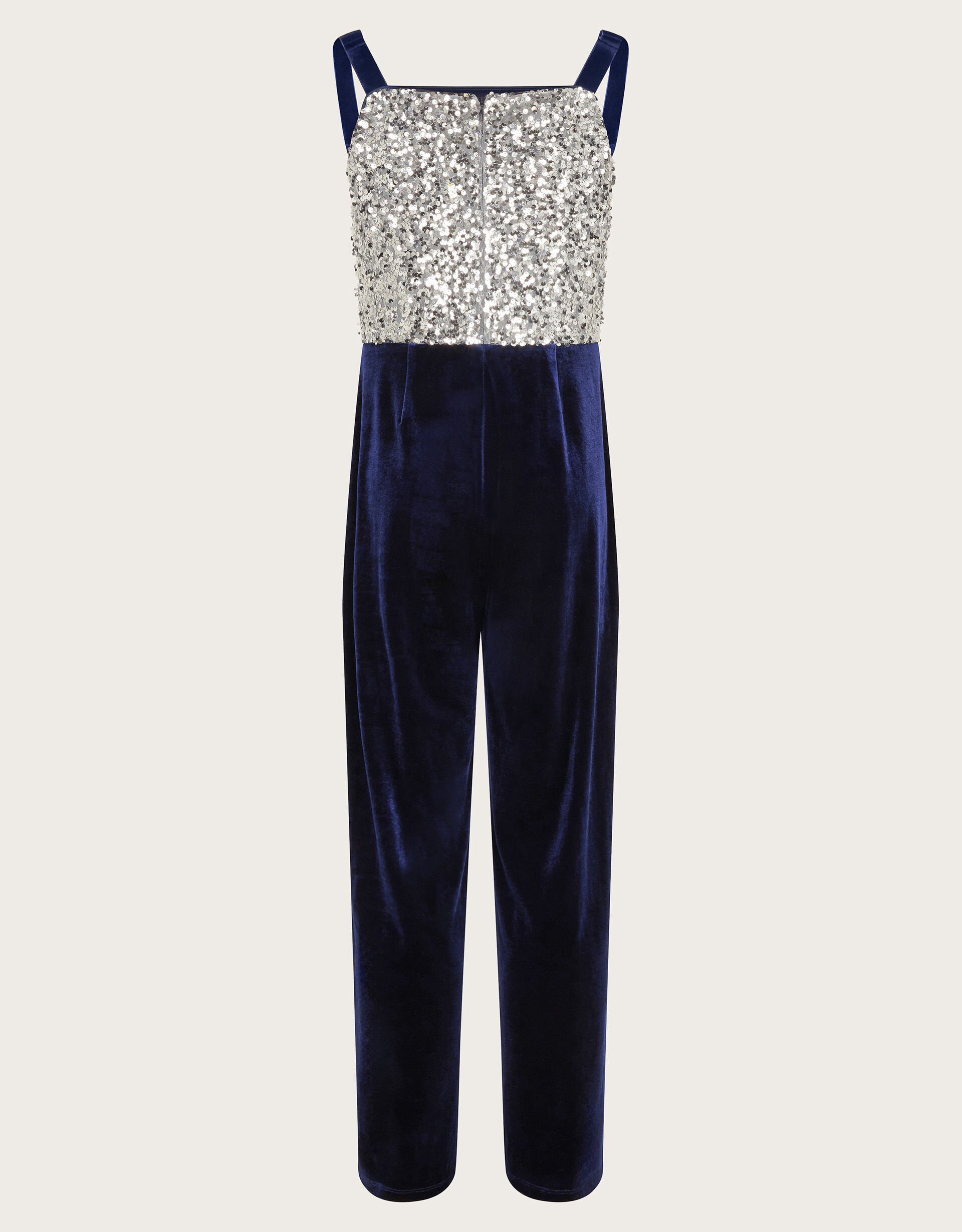 Velvet jumpsuit navy 2025