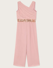 Abigail One-Shoulder Jumpsuit, Pink (PINK), large