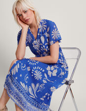Cleo Tea Dress, Blue (BLUE), large
