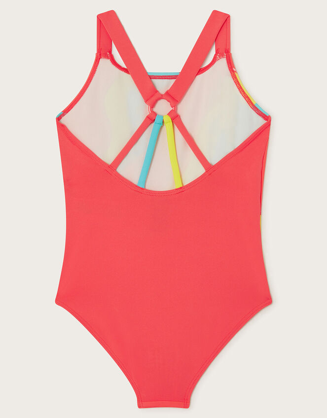 Sunshine Sequin Swimsuit, Orange (CORAL), large