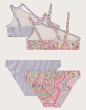 2-Pack Paisley Strike Bikini Set, Blue (BLUE), large