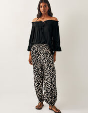 Ava Off-The-Shoulder Smock Top, Black (BLACK), large
