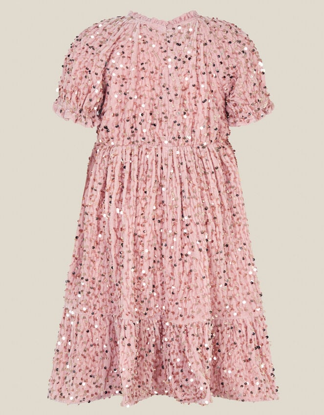 Fenella Sequin Velvet Party Dress, Pink (PINK), large