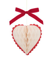 Meri Meri 3-Pack Honeycomb Heart Decorations, , large