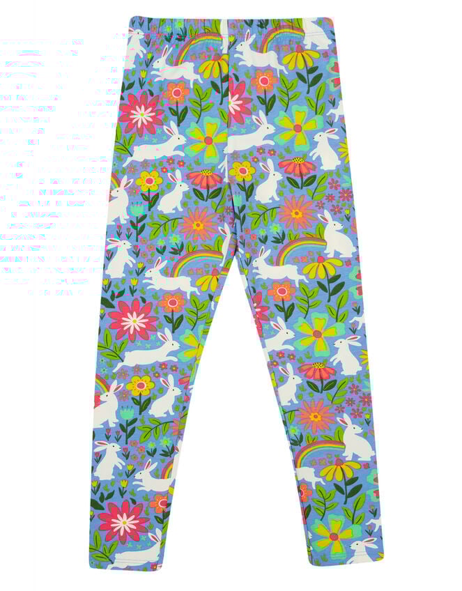 Frugi Libby Printed Leggings, Blue (BLUE), large