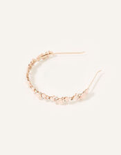 Frosted Pearl Rose Headband , , large