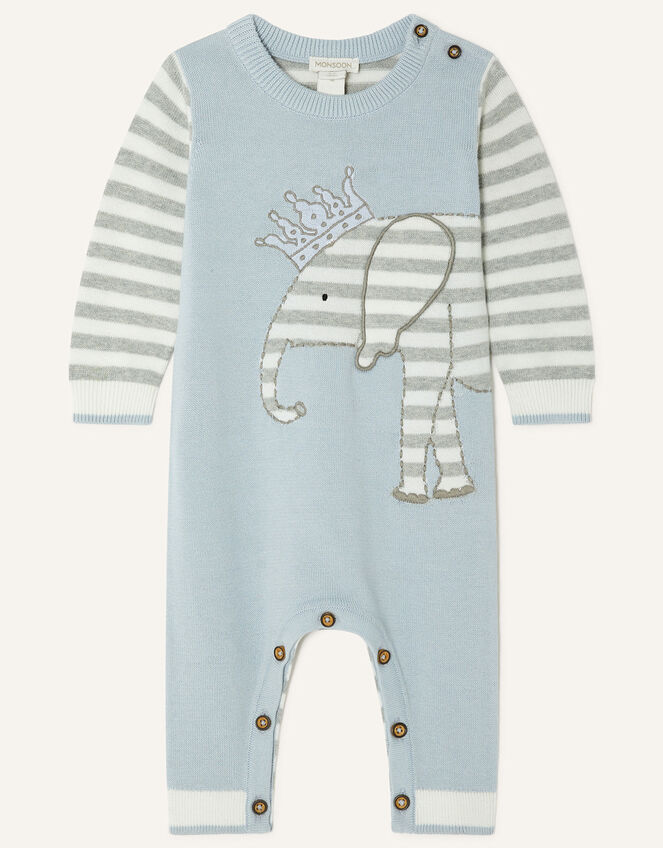 Harry The Elephant Romper, Blue (BLUE), large