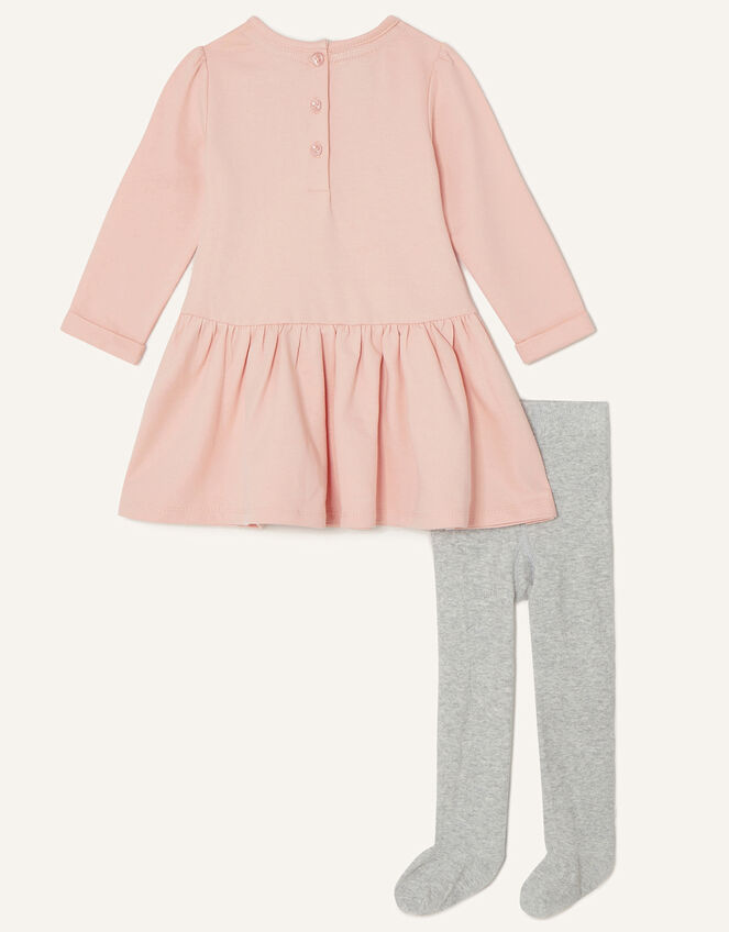 Baby Bunny Dress and Tights Set, Pink (PINK), large