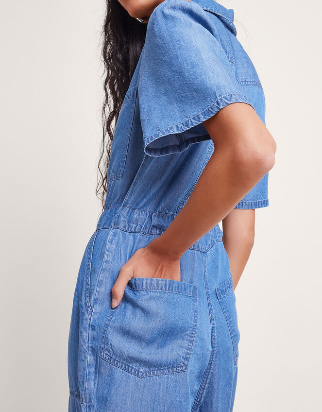 Tara Denim Jumpsuit, Blue (DENIM BLUE), large