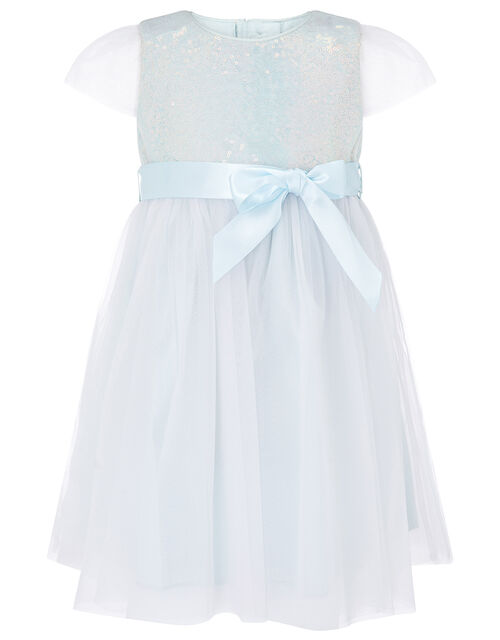 Baby Sequin Dress Blue | Baby Girl Dresses | Monsoon UK.