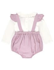 Newborn Baby Mouse Cord Romper Set, Purple (LILAC), large