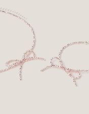 Beaded Bow Necklace & Bracelet Set, , large