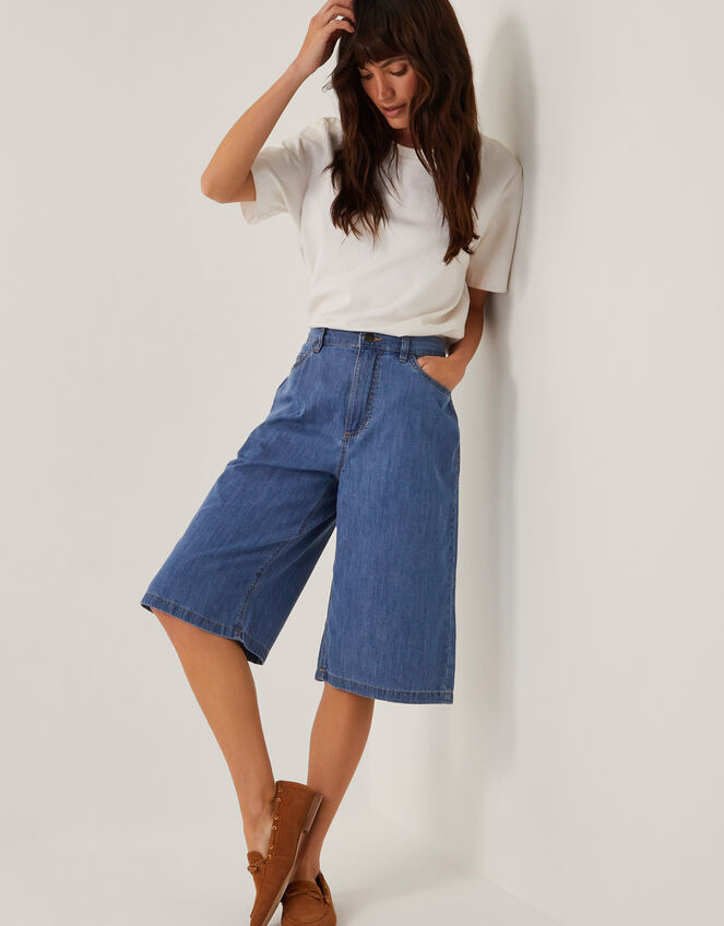 Edie Denim Jorts, Blue (DENIM BLUE), large