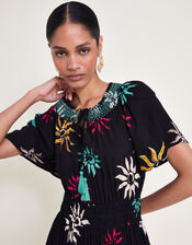 Summer Sun Dress, Black (BLACK), large