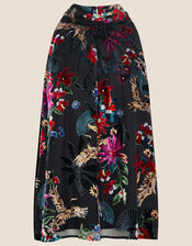 Carena Crane Devore Top, Black (BLACK), large