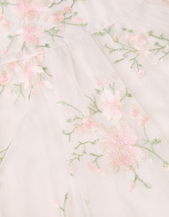 Sakura Floral Embellished Tulle Party Dress, Multi (MULTI), large