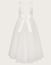 Bernadette Tulle Maxi Dress, Ivory (IVORY), large