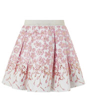 Petal Jacquard Skirt, Pink (PINK), large