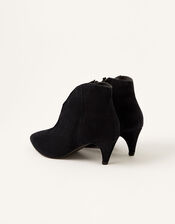 Low Vamp Suede Ankle Boots, Blue (NAVY), large