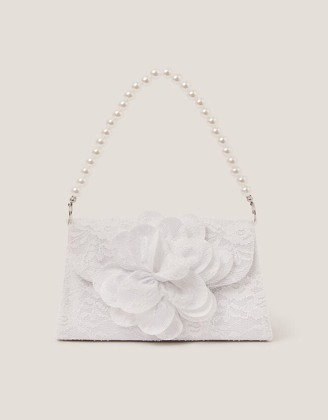 Mini Flower Lace Bridesmaid Bag, , large