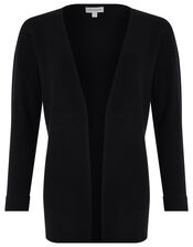 Yasmin Cardigan with Sustainable Viscose, Black (BLACK), large