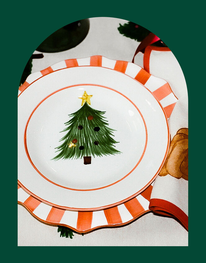 Anna + Nina Christmas Breakfast Plate, , large