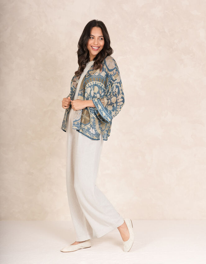 One Hundred Stars Susani Print Kimono Jacket, , large