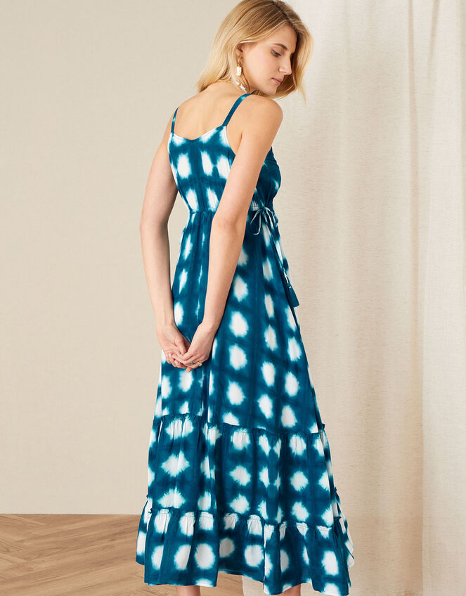 Tessie Tie-Dye Maxi Dress in LENZING™ ECOVERO™, Blue (BLUE), large
