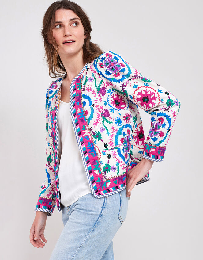 East Preeti Embroidered Jacket, Multi (MULTI), large