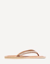 Laidback London Seri Beaded Sandals, Silver (SILVER), large