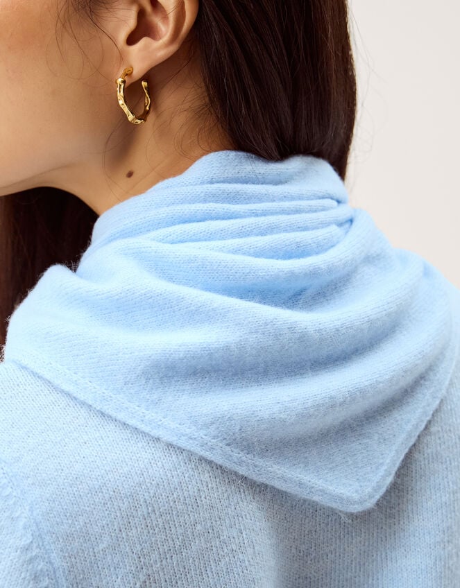 Sadie Scarf Knit Jumper, Blue (BLUE), large