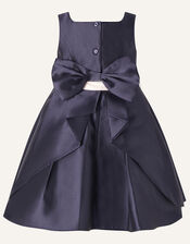 Baby Audrey Duchess Twill Dress, Blue (NAVY), large