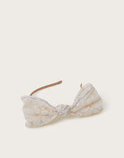 Flower Bow Headband, , large