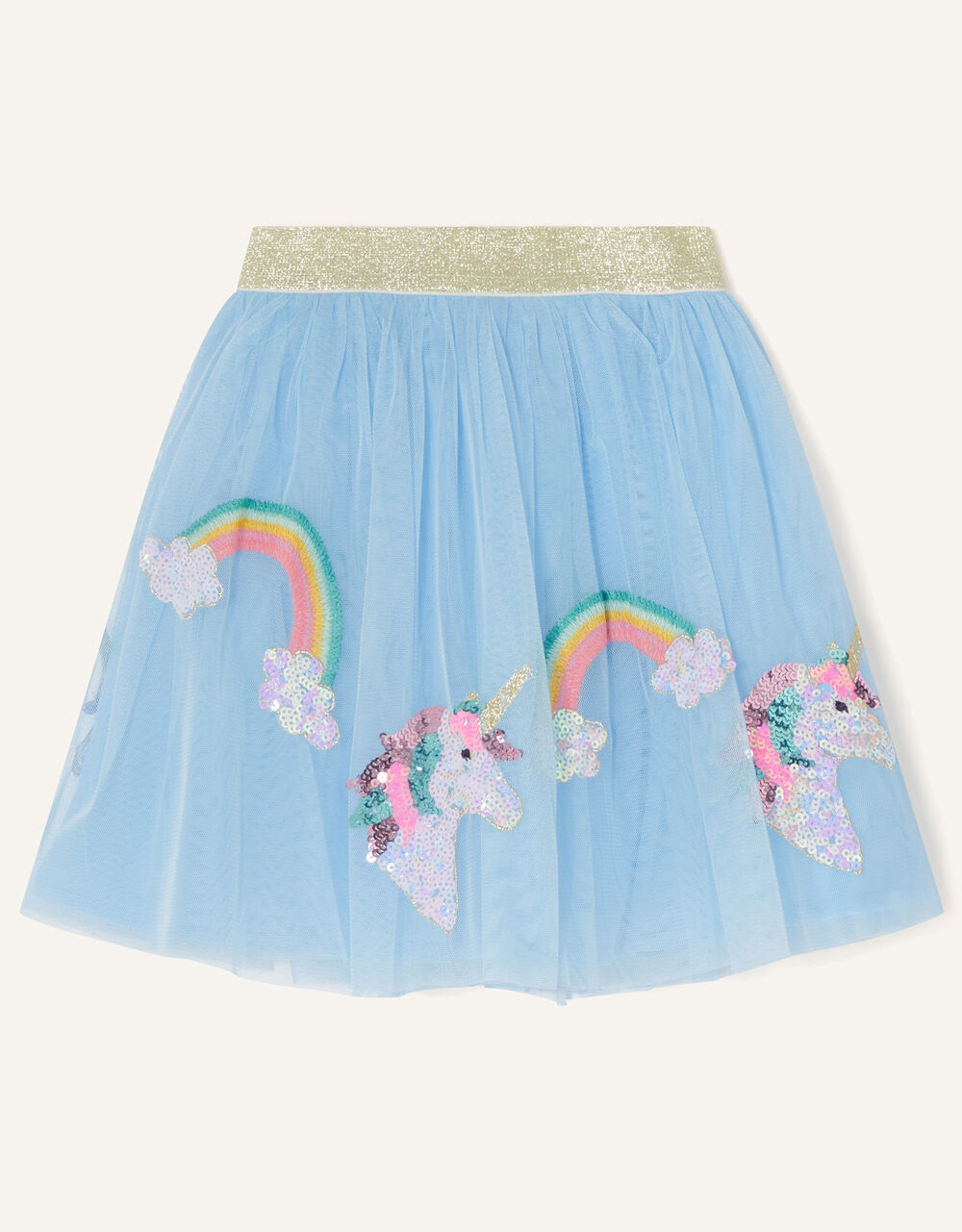 Children Girls 3-12yrs | Disco Unicorn Skirt Blue - ES63912