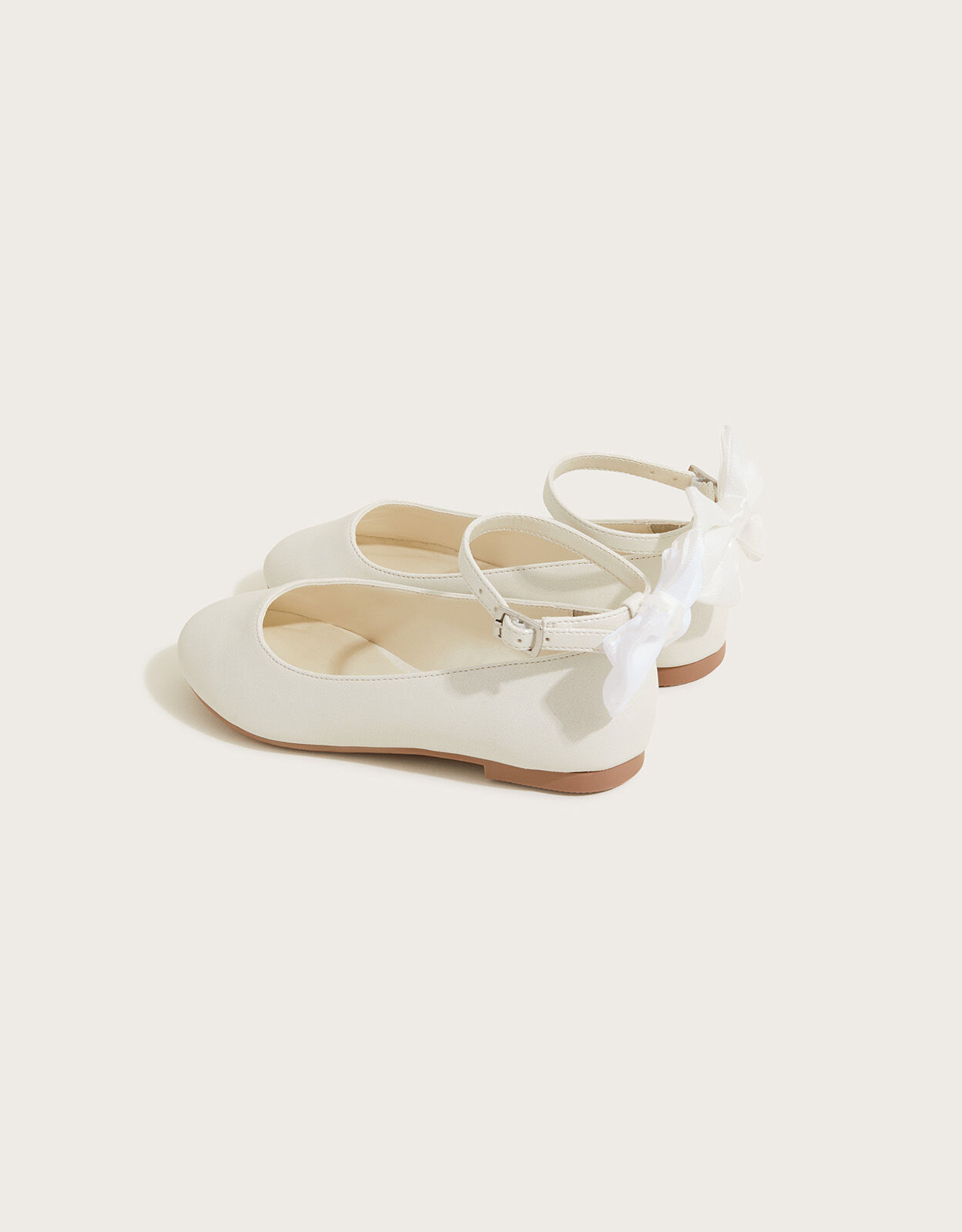 Ballet flats with bow hotsell