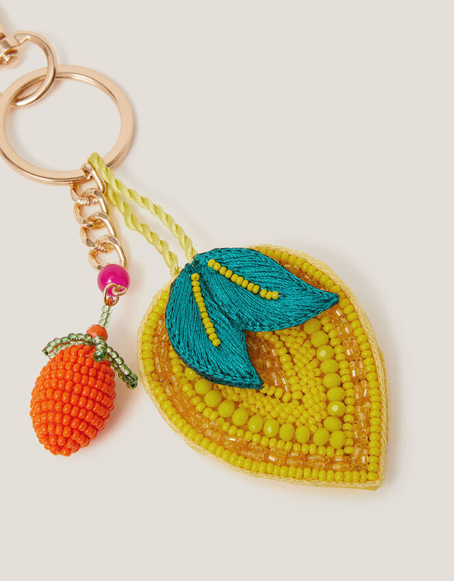 Lemon Bead Bag Charm, , large