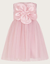 Baby Annabelle Flower Bodice Tulle Dress, Pink (PINK), large