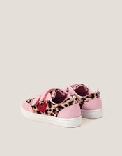 Leopard Print Rip-Tape Trainers, Multi (MULTI), large