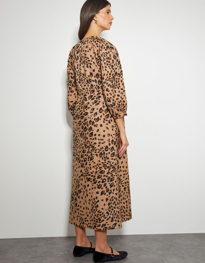 LEOPARD BOW TIE DRESS