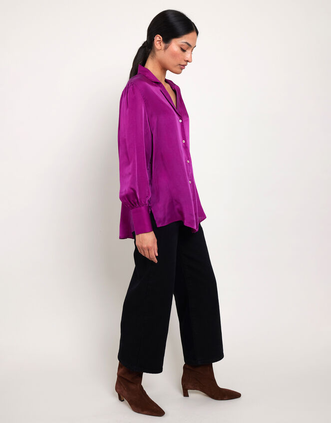 East Satin Blouse, Pink (PINK), large