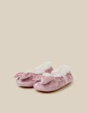Baby Faux Fur Lined Ballet Slippers, Pink (PINK), large